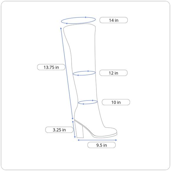 GUESS Women's Dayton Knee High Boot Size 6M Patent Faux Leather - Picture 2 of 8